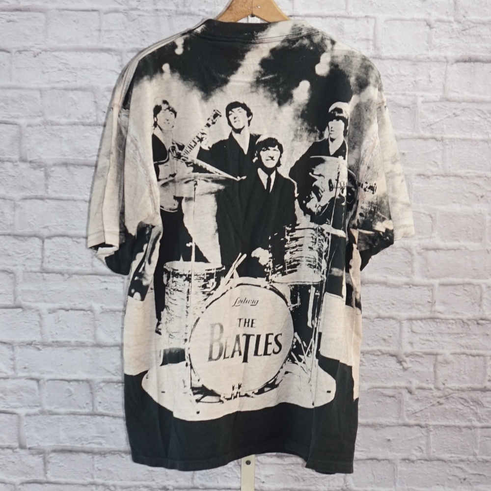 1990 Vintage Acid Wash Beatles Band Shirt XL *** - Picture 3 of 8